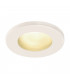 Outdoor Round Recessed Spotlight, White, IP65, GU10