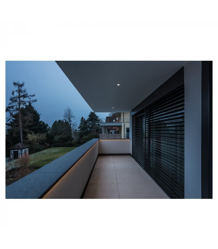 Outdoor Round Recessed Spotlight, White, IP65, GU10