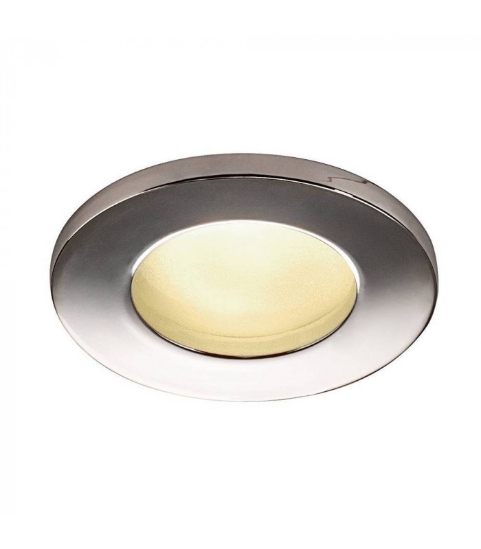 Outdoor Round Recessed Spotlight, Chrome, IP65, GU10