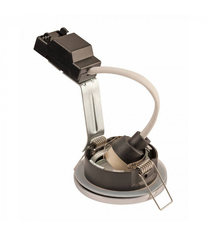 Outdoor Round Recessed Spotlight, Chrome, IP65, GU10