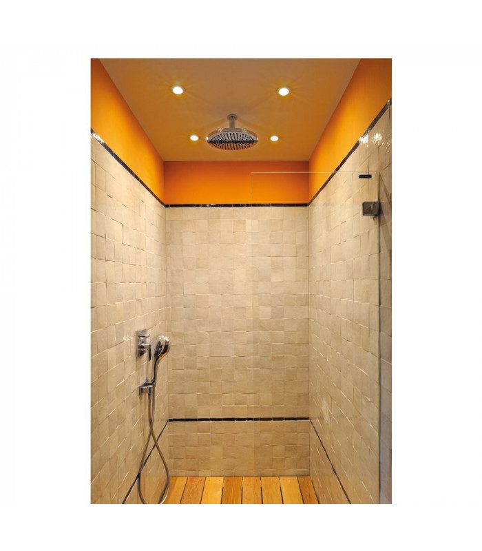 Outdoor Round Recessed Spotlight, Chrome, IP65, GU10