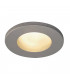 1 Light Round Recessed Spotlight, Silver Grey, IP65, GU10