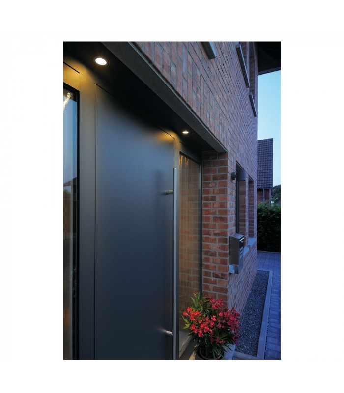 Outdoor Round Recessed Spotlight, Matt Chrome, IP65, GU10