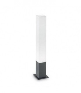 1 Light Square Outdoor Bollard Anthracite IP44
