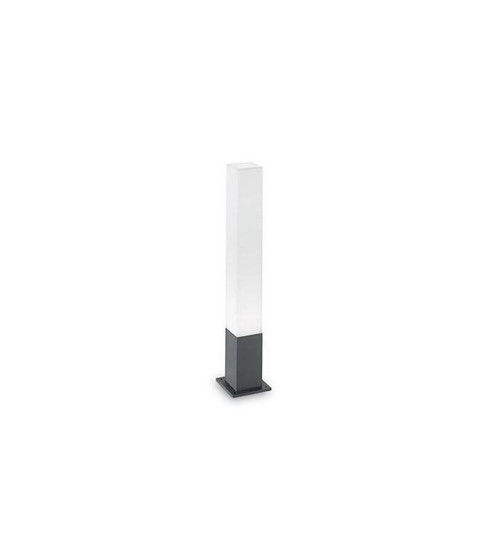 1 Light Square Outdoor Bollard Anthracite IP44