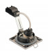 Outdoor Square Recessed Spotlight, Chrome, IP65, GU10