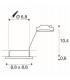 Outdoor Square Recessed Spotlight, Silver Grey, IP65, GU10
