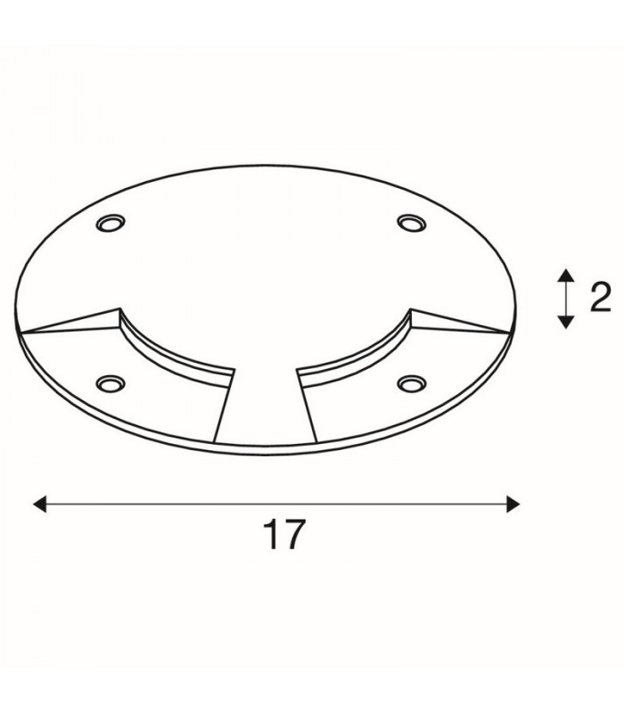 Cover Only, 2 Outlets, Stainless Steel 316 (LED Module Sold Separately)