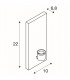 1 Light Indoor Wall Light, E27, White (Shade Sold Seperately)