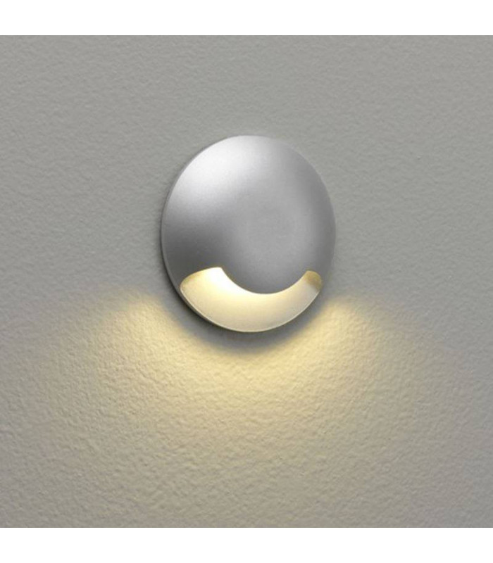 LED 1 Light Outdoor Wall Light Painted Silver IP67