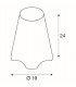 1 Light Outdoor Table Lamp, E27, Ip44, White