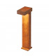 LED Outdoor Floor Stand, Rust-Coloured, Ip55 3000K