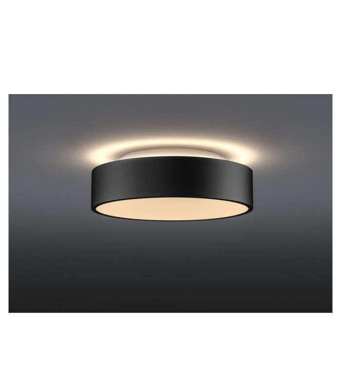 LED Outdoor Surface-Mounted Ceiling Light, Triac, Black, 3000, 4000K
