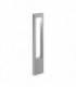 1 Light Outdoor Bollard Grey IP44, G9