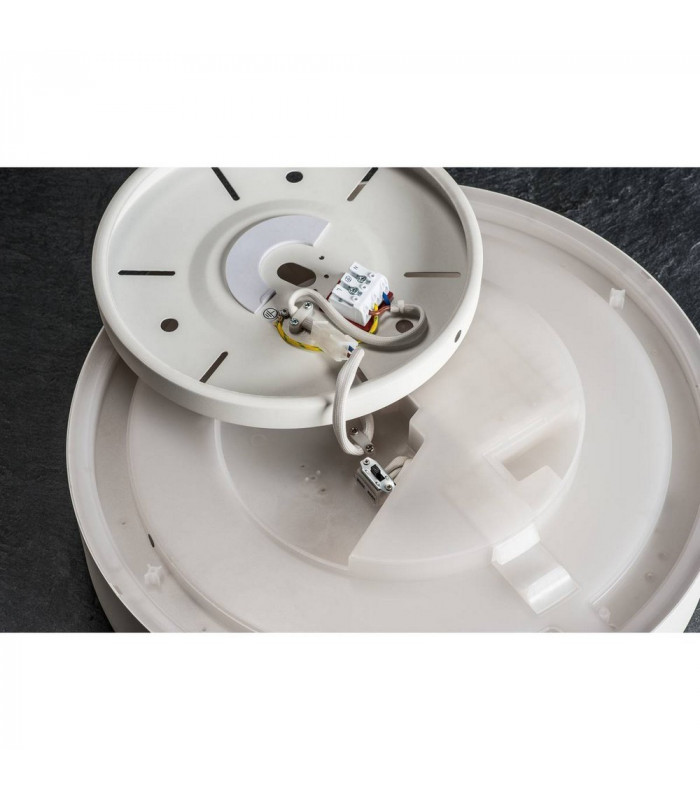 LED Outdoor Surface-Mounted Ceiling Light, Triac, White, 3000, 4000K