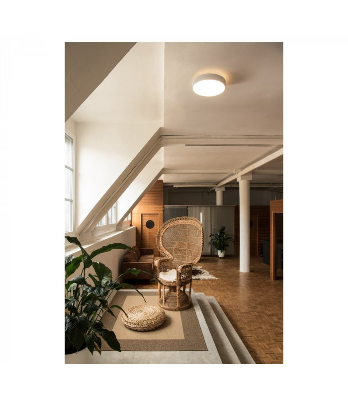 LED Outdoor Surface-Mounted Ceiling Light, Triac, White, 3000, 4000K