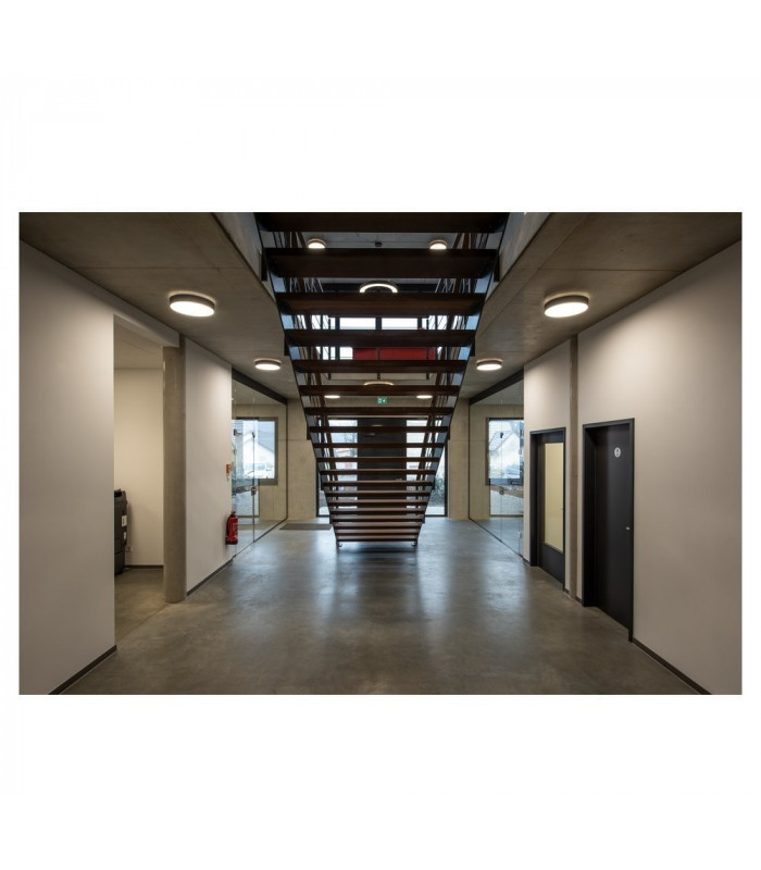 LED Outdoor Surface-Mounted Ceiling Light, Triac, Black, 3000, 4000K