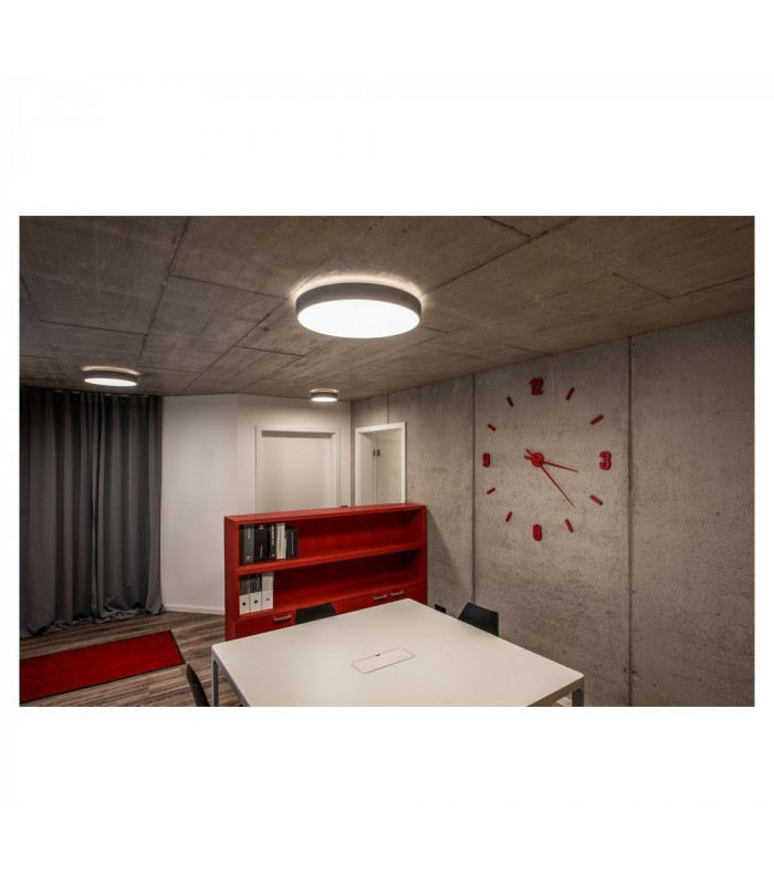 LED Outdoor Surface-Mounted Ceiling Light, Triac, Silver-Grey 3000, 4000K