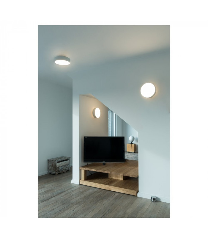LED Outdoor Surface-Mounted Ceiling Light, Dali, White, 3000, 4000K