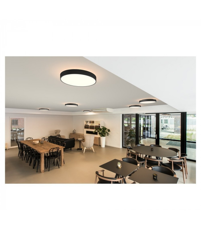 LED Outdoor Surface-Mounted Ceiling Light, Dali, Black, 3000, 4000K