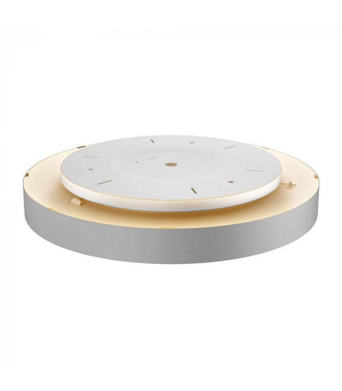 LED Outdoor Surface-Mounted Ceiling Light, Dali, Silver-Grey, 3000, 4000K