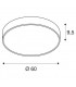LED Outdoor Surface-Mounted Ceiling Light, Dali, Silver-Grey, 3000, 4000K