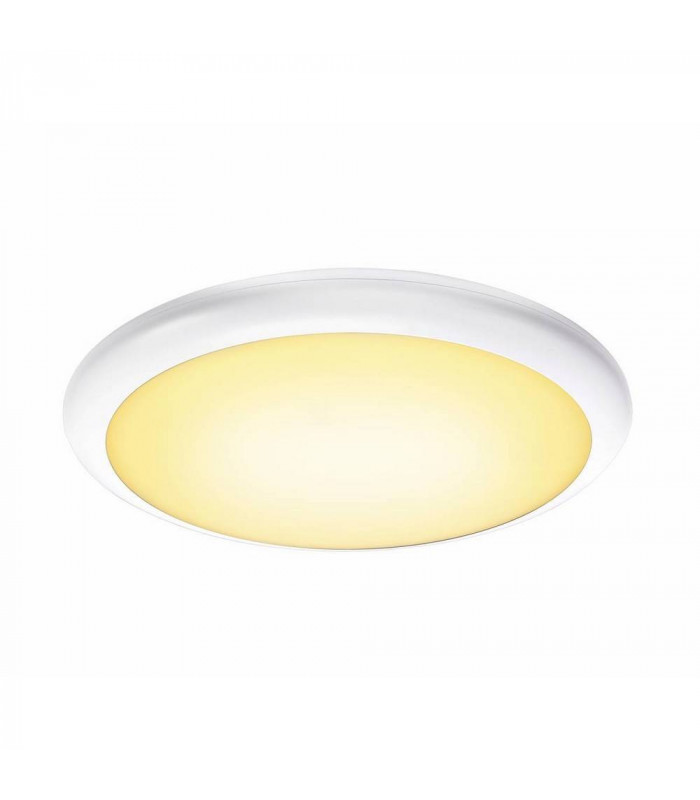LED Outdoor Surface-Mounted Wall And Ceiling Light, White, Ip65, 3000, 4000K