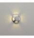 LED 1 Light Outdoor Wall Light Painted Silver IP67