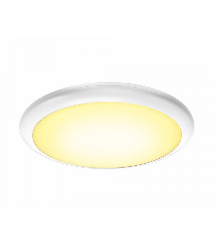 LED Outdoor Sensor Surface-Mounted Wall And Ceiling Light, White Ip65 3000, 4000K