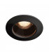 LED Outdoor Recessed Ceiling Downlight, Black, IP65, 2700K