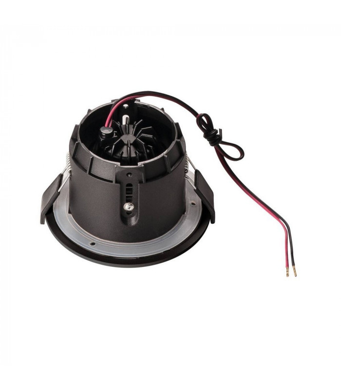 LED Outdoor Recessed Ceiling Downlight, Black, IP65, 2700K