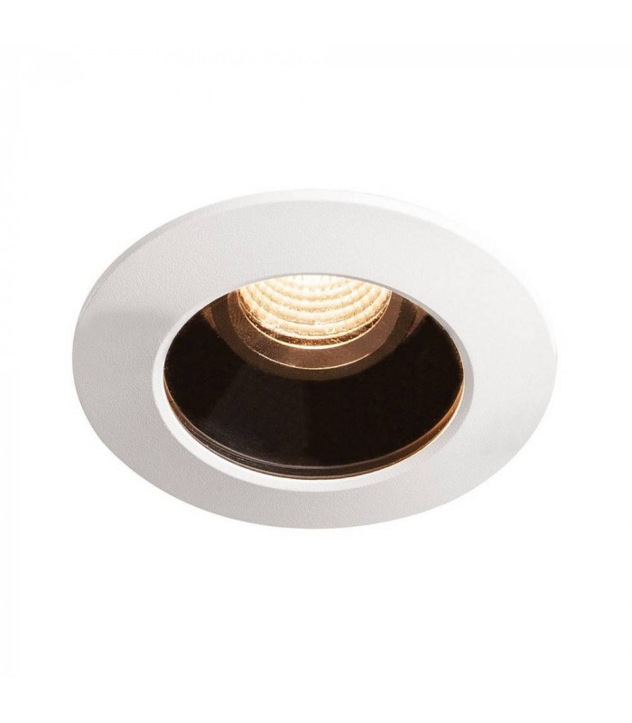 LED Outdoor Recessed Ceiling Downlight, Black, White, Ip65, 2700K