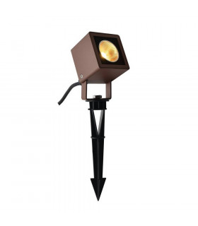 LED Outdoor Ground Spike Light, Rust Coloured Ip65, 3000K, 45d