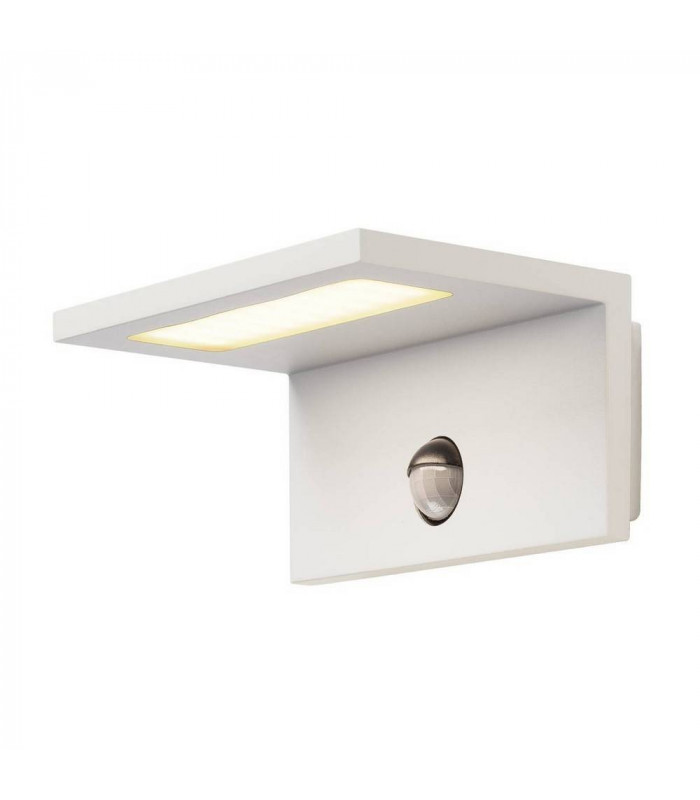 LED OutdoorSensor Wall Down Light, Ip44, White, 3000K