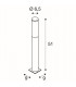 LED Outdoor Floor Stand, Stainless Steel 316, Ip44, 8.5W