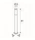 LED Outdoor Floor Stand, Stainless Steel 316, Ip44, 8.5W