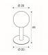 1 Light Outdoor Floor Stand, E27, Anthracite, Ip44