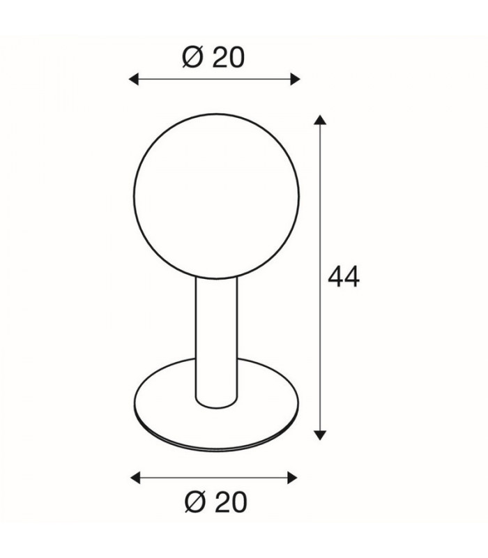 1 Light Outdoor Floor Stand, E27, Anthracite, Ip44
