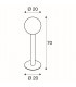 1 Light Outdoor Floor Stand, E27, Anthracite, Ip44