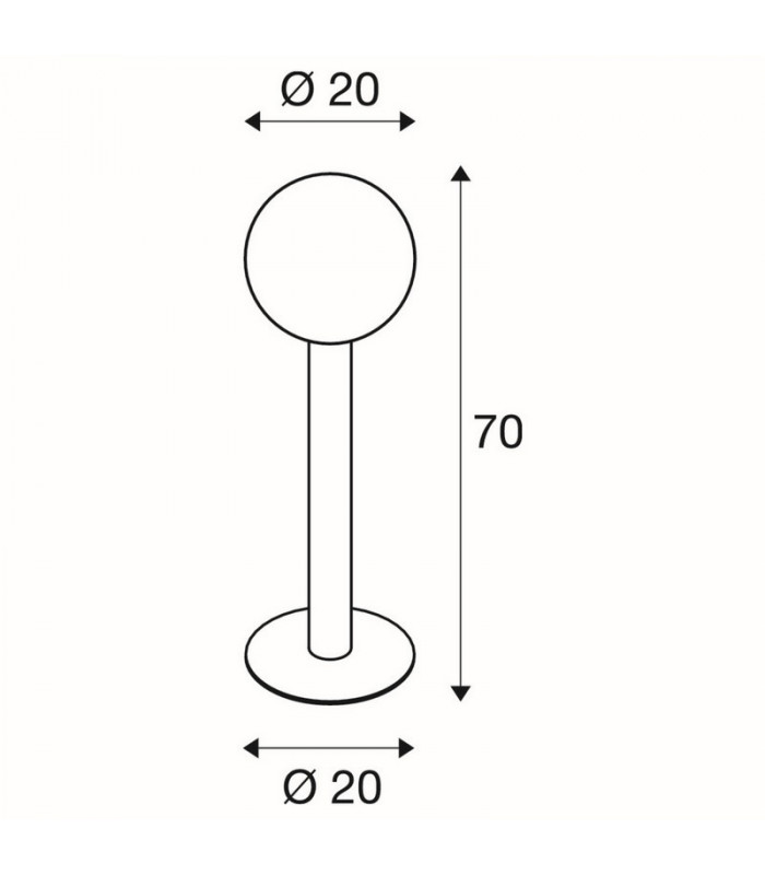 1 Light Outdoor Floor Stand, E27, Anthracite, Ip44