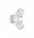 2 Light Outdoor Wall Light White IP44, GU10