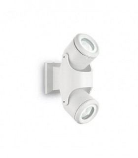 2 Light Outdoor Wall Light White IP44, GU10