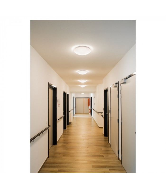 LED Outdoor Surface-Mounted Wall And Ceiling Light, White, Ip44, 3000, 4000K