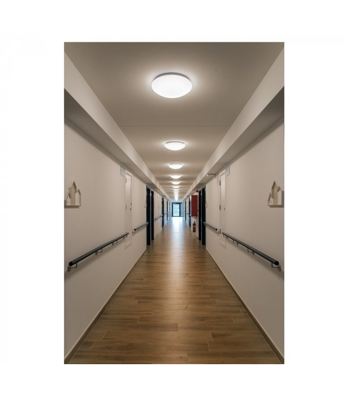 LED Outdoor Surface-Mounted Wall And Ceiling Light, White, Ip44, 3000, 4000K