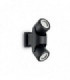 2 Light Outdoor Wall Light Black IP44, GU10
