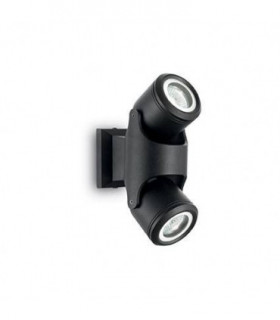 2 Light Outdoor Wall Light Black IP44, GU10