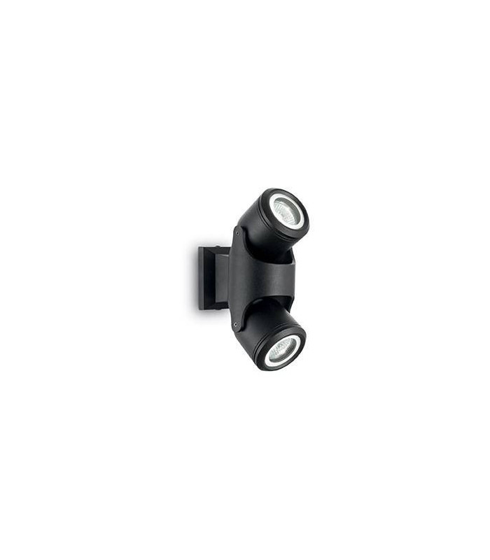 2 Light Outdoor Wall Light Black IP44, GU10