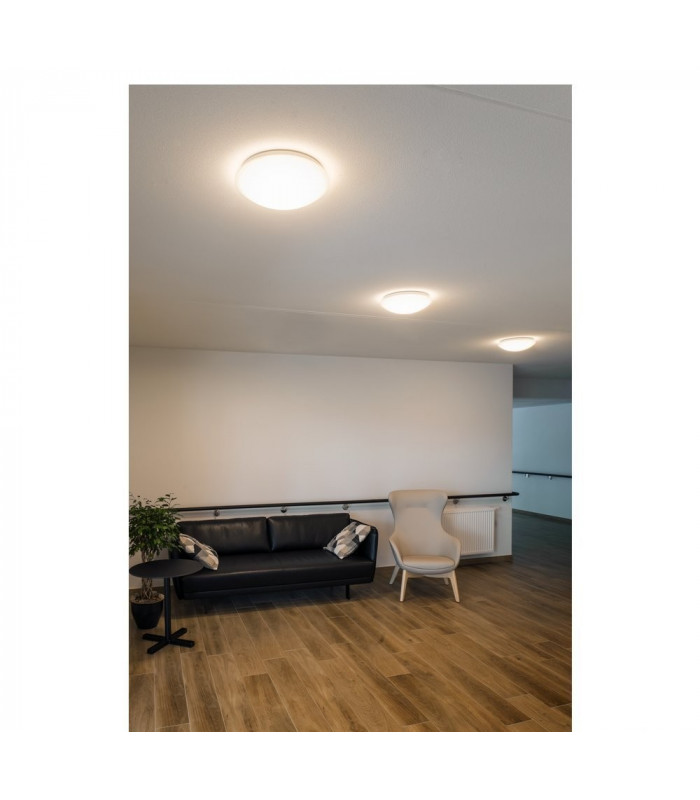 LED Outdoor Surface-Mounted Wall And Ceiling Light, White, Ip44, 3000, 4000K