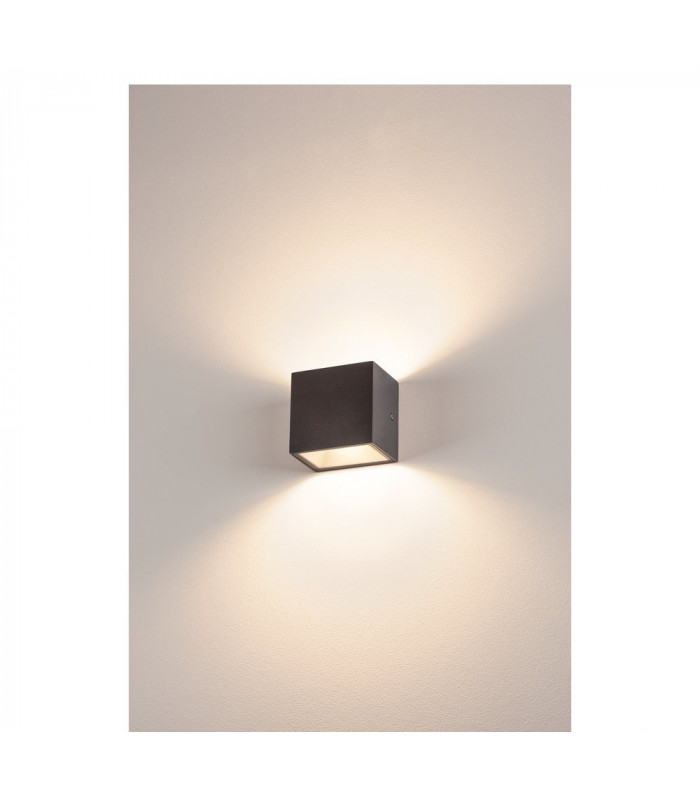 LED Outdoor Surface-Mounted Wall And Ceiling Light, Anthracite, Ip44, 3000K, 10W