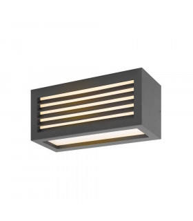 LED Outdoor Up Down Surface-Mounted Wall Light, Anthracite, Ip44, 3000K, 19W